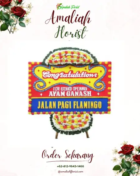 Sewa Papan Bunga Geritan